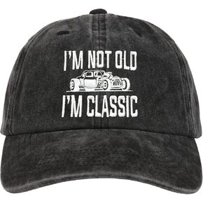 InnoBeta Car Guy Gifts Cap for Men Women - Adjustable Vintage Washed Cotton Embroidered Hat - Gift for Car Lovers, Enthusiast