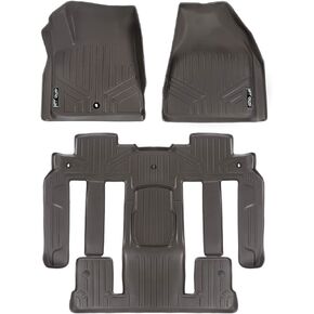 MAXLINER Custom Fit 2 Row Cocoa Floor Mat Liner Set Compatible with 2009-2016 GMC Acadia/2017 Acadia Limited/2009-2010 Saturn Outlook (2nd Row Bucket Seats)