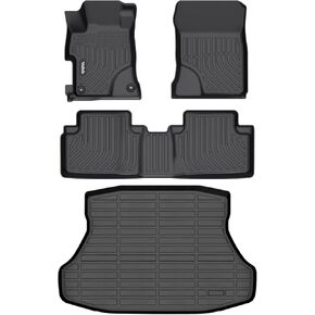 Wailtnb-Car Floor Mats & Cargo Liner Custom for 2012-2015 Honda Civic (Not Coupe) All Weather Floor Mats Full Set Floor Liners for Honda Civic Sedan Accessories Black