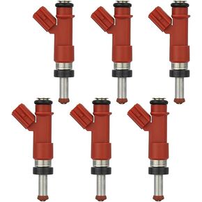 6pcs Fuel Injectors 23209-31050 for 2007-2012 Lexus ES350 RX350 05-12 Toyota Avalon 07-11 Camry 13 Highlander RAV4 07-10 Sienna 09-15 Venza 3.5L