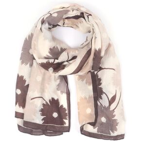 JN&LULU Womens 100% Cotton Large Mulberry Scarf Long Satin Scarf Fashion Designer Scarf Lightweight Wraps 70"x 35"
