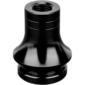 مقبض ناقل الحركة للسيارة، M12×1.25 متين من الألومنيوم، محول مقبض ناقل الحركة من الألومنيوم، مقاوم للماء ومقاوم للصدأ، ملحقات محول ذراع ناقل الحركة اليدوية للسيارة (أسود)