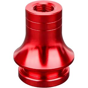 Car Shift Knob Boot Retainer, M12×1.25 Durable Aluminum Shift Boot Retainer Stick Shift Knob Adapter, Waterproof Rust-Proof Metal Manual Car Gear Shifter Lever Adapter Accessories (Black)