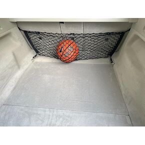 Back Seat Style Automotive Elastic Trunk Mesh Cargo Net for Mercedes-Benz EQS 2022-2024 - Premium Trunk Organizers and Storage - Luggage Net for Sedan - Best Car Organizer for Mercedes-Benz EQS