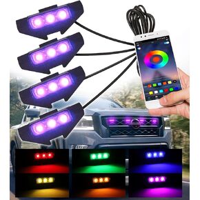 LED Grill Lights for 2022-2024 Nissan Frontier PRO 4X Accessories Front Grille Lights Running Light Bar Grill Rapto r Lights for Frontier S SV SL PRO X (Yellow) in Kuwait