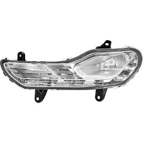 HECASA Fog Light Left Compatible with 2013-2016 Ford Escape/Kuga Replacement for CJ5Z13201C CJ5Z13201CCP FO2520189 Fog Lamp Clear Lens Driver Side