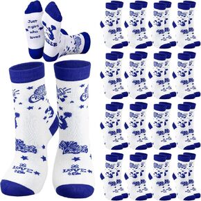 18 Pairs Cheerleader Gifts Cheerleading Team Socks Cheer Socks Cheerleading Socks for Women Cheer Accessories