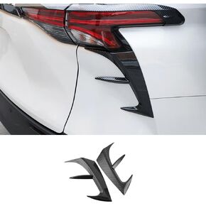 ERIDANUS Auto Accessories Fit for Toyota Sienna 2025 2024 2023 2022 2021 Rear Tail Side Lights Lamp Molding Cover Trim (Glossy Black) ABS 2 PCS