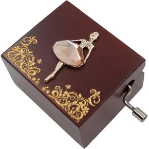 Mini Handcrank Music Box Tune of Happy Birthday(Ballerine)