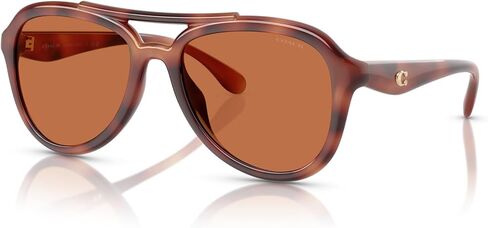 Coach Women's Hc8406u Universal Fit Aviator Sunglasses in Saudi Arabia