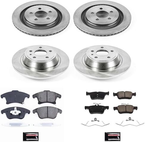 Power Stop KOE8532 Autospecialty Front and Rear Brake Kit-OE Brake Rotors & Ceramic Brake Pads For Ford Fusion 2017-2020 [Model Specific] in Saudi Arabia