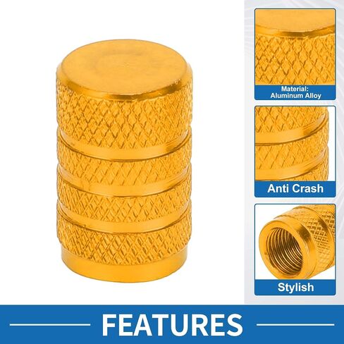 Tire Valve Stem Caps 11x17MM Car Wheel Valve Cap Aluminum Alloy Blue for Car Bike Motorcycle Truck Anti Crash Tyre Valve Stem Cover Valve Dust Cap Tire Valve Cap 5 Pcs in Saudi Arabia