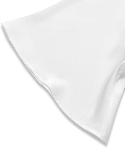 Women Bow Tie Neck Ruffle Short Sleeve Blouse Summer Casual Shirt Tops in Saudi Arabia