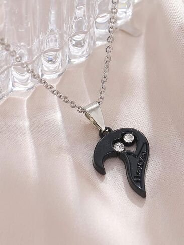 Couples Gift Ideas Couples Bracelets Necklaces Set Matching Bracelets for Couples Valentines Day Gifts for Girlfriend Boyfriend Matching Couples Stuff Promise Necklace for Him Couples Jewelry in Kuwait