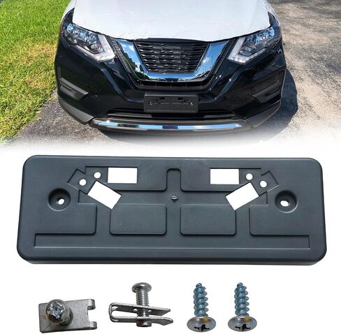 Front License Plate Frame Tag Holder Mounting Bracket Fits for 2017 2018 2019 Nissan Rogue Replace 96210-5HK0A in Saudi Arabia