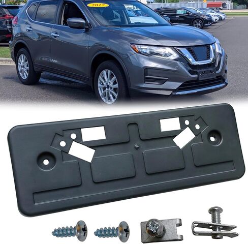 Front License Plate Frame Tag Holder Mounting Bracket Fits for 2017 2018 2019 Nissan Rogue Replace 96210-5HK0A in Saudi Arabia