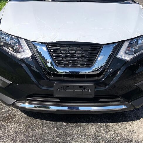 Front License Plate Frame Tag Holder Mounting Bracket Fits for 2017 2018 2019 Nissan Rogue Replace 96210-5HK0A in Saudi Arabia