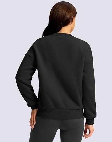 SANTINY Women's Fleece Sherpa Lined Sweatshirt Warm Winter Pullover Sweaters Cozy Thick Crewneck Sweatshirts with Pockets in Kuwait