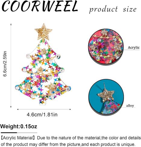 Colorful Christmas Dangle Earrings for Women Multiple styles Christmas Acrylic Earrings in Saudi Arabia