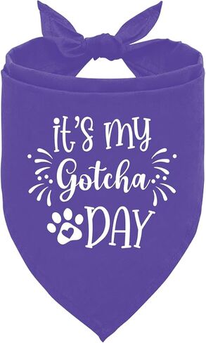 It's My Gotcha Day Dog Bandana, Pink Dog Bandana, Pet Dog Scarf Accessories, Pet Dog Triangle Scarf, Funny Cute Dog Bandana, Dog Bandana for Small Medium Large Dogs, Dog Bandana Pet Scarf (E19) in Kuwait