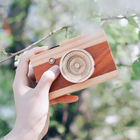 Wooden Camera Music Box Girlfriend giftsnd Crank Music Box Wind up Musical Box for Adults Gifts for Girlfriend in Saudi Arabia