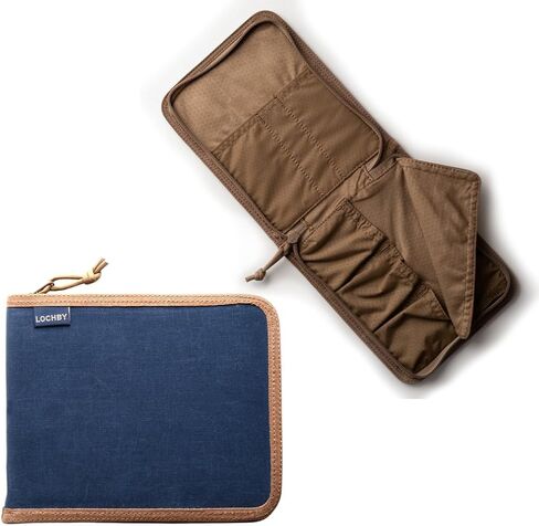 Watch Wallet: Ultra Slim & Rugged | Waxed Canvas Organizer for Casio, Apple, Bulova | Durable Travel Case for Watches & Accessories | Waterproof & Protective Design for Men in Saudi Arabia