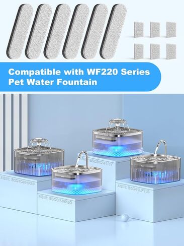 Cat Water Fountain: 75oz/2.2L Automatic Pet Water Dispenser for Cats with 304 Stainless Steel Water Tray & Faucet, Musical Wave Design with LED Indicator Pet Water Fountain for Cats Inside in Kuwait