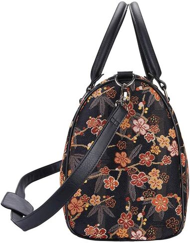 Signare Tapestry Duffle Bag Overnight Bags Weekend Bag for Women with Japanese Style Ume Sakura Design in Kuwait