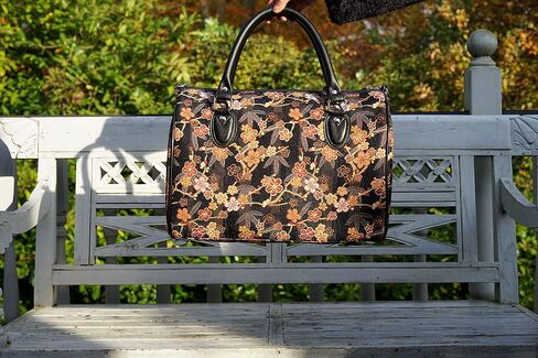 Signare Tapestry Duffle Bag Overnight Bags Weekend Bag for Women with Japanese Style Ume Sakura Design in Kuwait
