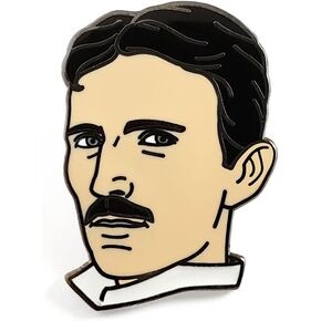 Pinsanity Nikola Tesla Enamel Lapel Pin
