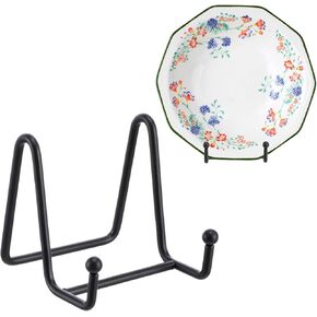 Plate Holder Easel Display Stand - 3 inch Metal Plate Stands for Display Mini Frame Holder Decorative Tabletop Easels for Display Decorative Plates Pictures Books Photo Plaque