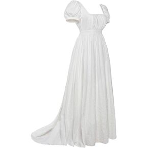 Regency Dresses for Women Luxurious Lace Empire Waist Dress