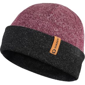Sukeen Unisex Winter Beanie for Men and Women Soft Double-Layer Slouchy Skull Caps Warm Knitted Cuff Hat for Daily Outdoor