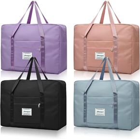 2pcs Travel Duffel Bag, Carry on Hand Luggage Weekend Bags, 20.5 * 15.0 * 7.5in Large Waterproof Overnight Hospital Bag Gym for Women Labor Delivery, Overnight(2pcs-L)