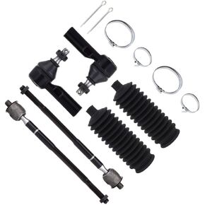 SCITOO 6pcs Front Suspension Kit Inner Outer Tie Rod Ends w/Steering Boots Fit For 1998-2002 For Chevy Prizm 1996-1997 For Geo Prizm 1996-2002 For Toyota Corolla