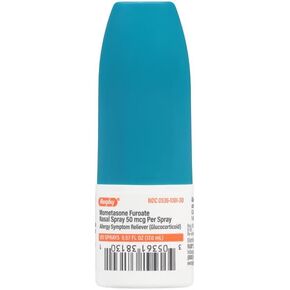 Rugby Mometasone Furoate Nasal Spray, 50 mcg Per Spray - 24-Hour Allergy Symptom and Congestion Reliever - Non-Drowsy Glucocorticoid Nose Spray - Scent-Free Mist - 60 Sprays - 0.34 Fl. Oz.