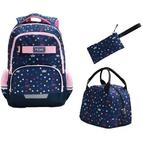New Year 2025 Gifts for Kids themed Backpack Set with Lunch Bag and Pencil case, Durable School Bags (Puple Unicorn Set)