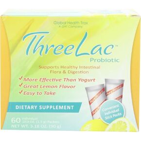 Inc. – Threelac Original Natural Probiotic Candida Relief Formula 3Lac 60 Servings