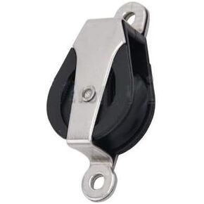 MarineNow 30mm Sailing Cheek Block Marine 316 Stainless Steel Rope Pulley Nylon Sheave