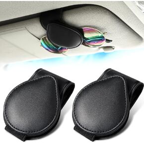 Mudder 2 Pcs Sunglasses Clips for Visor Sunglass Holder for Car Sunglass Organizer for Car Eyeglass Visor Clip for Car Visor