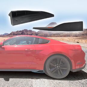 2pcs Side Skirt Rocker Panel Spoiler Compatible with Ford Mustang Roush 2015-2023, Side Beam Side Skirt Rear Accessories, Ford Mustang Side Beam Side Skirt Rear Small Flying Wing ROUSH