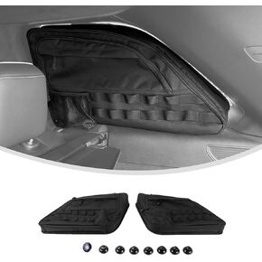 Linskip Rear Side Window Storage Bag Compatible with 4th gen Jeep Grand Cherokee 2011-2020, Storage Bag for Jeep Grand Cherokee Trunk Organizer Accessories(black)