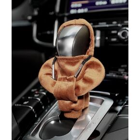 ESEWALAS Fashionable Sweater Design Car Gear Shift Cover,Gear Stick Cover,Universal Fit Shift Gear Cover,Shift Cover for Car,Soft Shift Knob Cover Interior Decor Accessories (Black)
