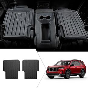 Cargo Mat for Honda Pilot Accessories 2025 2024 2023, Trunk Mat with Backrest Mat and Left Storage Mat Cargo Liner for Trailsport TS EXL Touring Elite