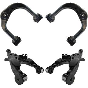 TRQ Front Upper & Lower Control Arm Set Compatible with 2004-2007 Toyota Sequoia 2004-2006 Tundra