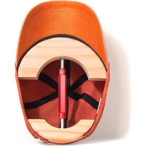 Hat Stretcher, Specifically Designed Hat Stretcher For Baseball Caps, Hat Stretcher for Fitted Hats Size 6 1/2 to 7 7/8, Fitted Ball Cap Jack, Solid Wood, Heavy Duty of Baseball Hat Stretcher