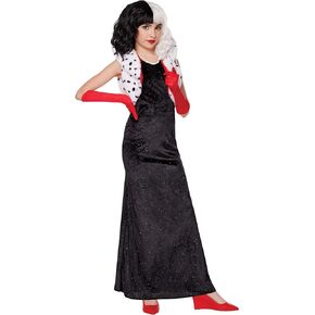 Spirit Halloween 101 Dalmatians Kids Cruella Costume | Officially Licensed | Disney Villains | Cruella Deville Cosplay
