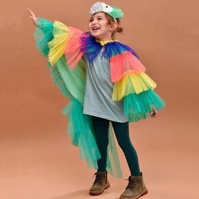 JUICYRAUL Parrot Costume for Kids, Perfect for Halloween, Animal Dress up Party, Suit for 3+ years old