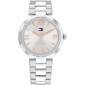 Tommy Hilfiger Women's Quartz Watch with Silver White Dial (Model: 1782681)