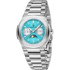 LACZ DENTON Pagani Design PD1786 Women Quartz Watches for Men Multifunctional Chronograph Moon Phase Automatic Date Week Wristwatch